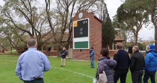 Opening of new Scoreboard, 27 April 2019.